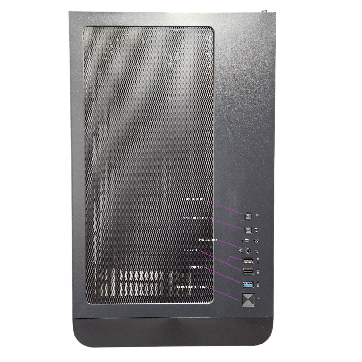 AXION Mid-Tower MATX Gaming PC Case