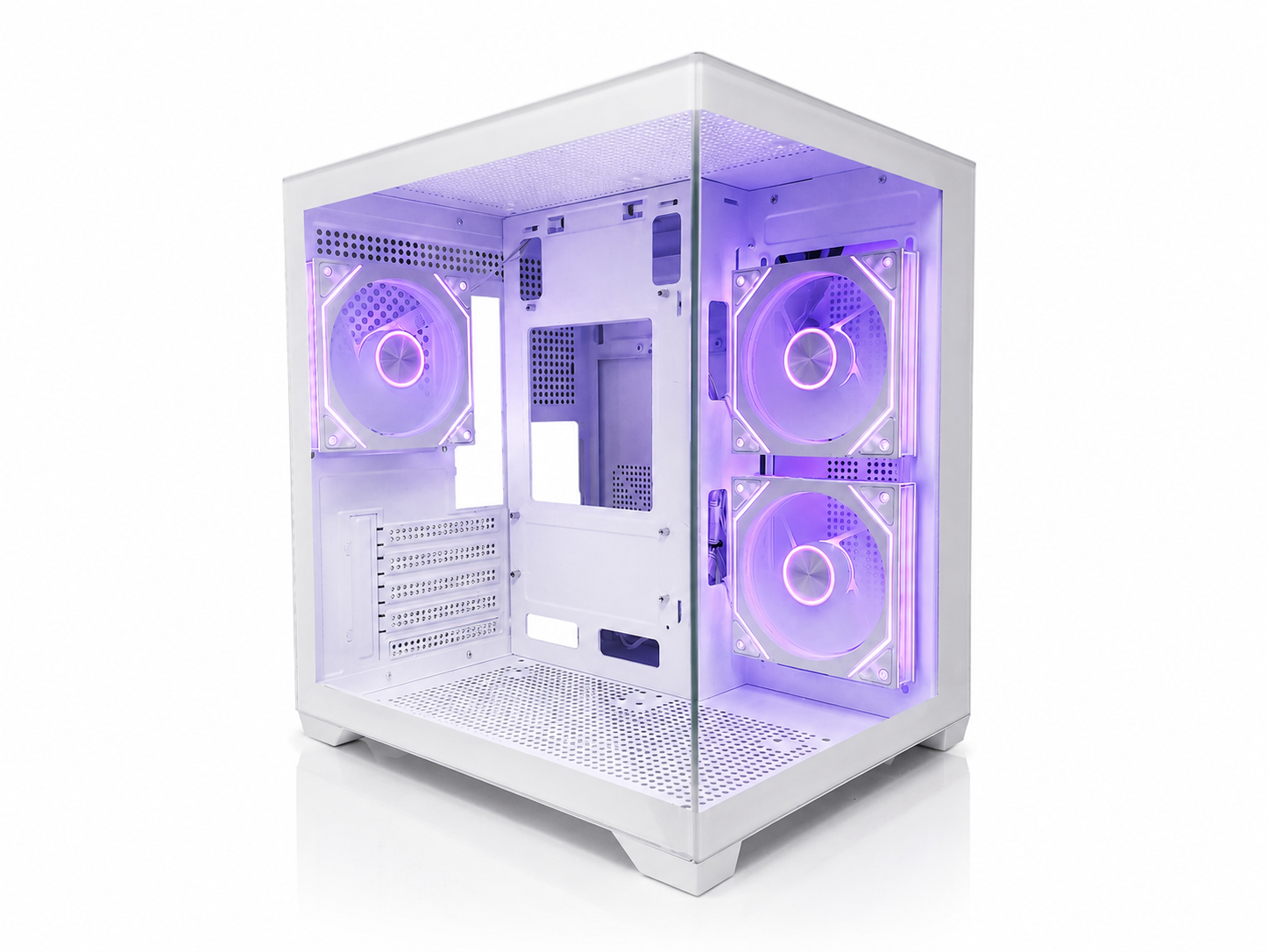 CUBEX MATX ARGB GAMING PC CASE - WHITE