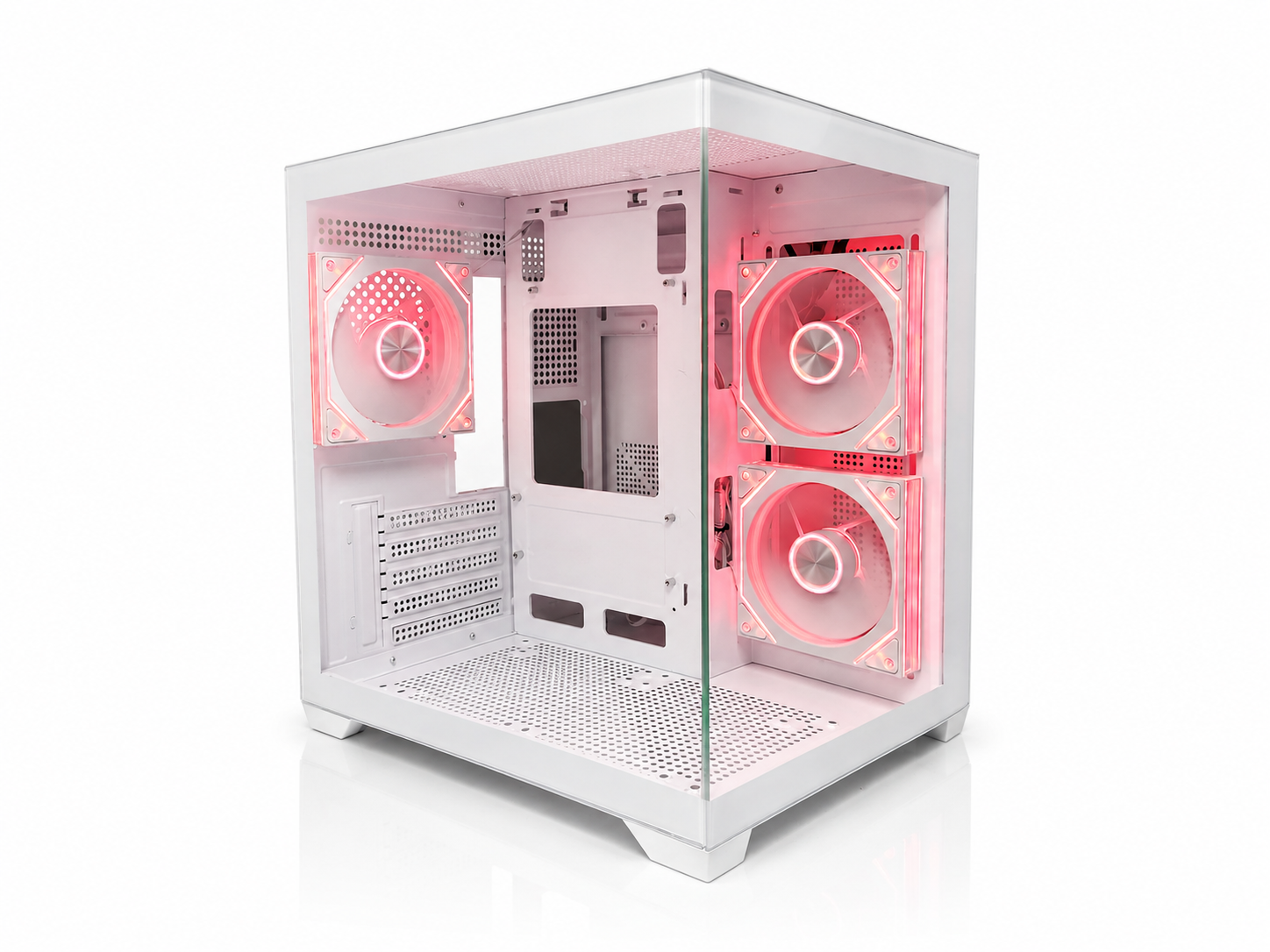 CUBEX MATX ARGB GAMING PC CASE - WHITE