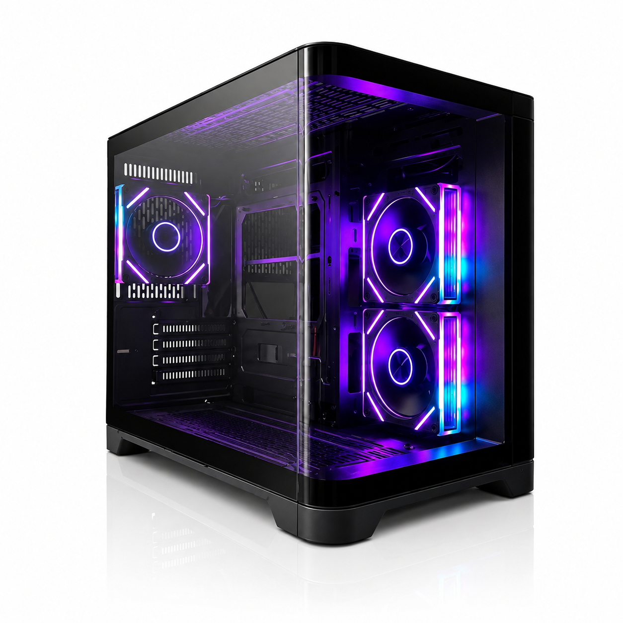 AXION Mid-Tower MATX Gaming PC Case