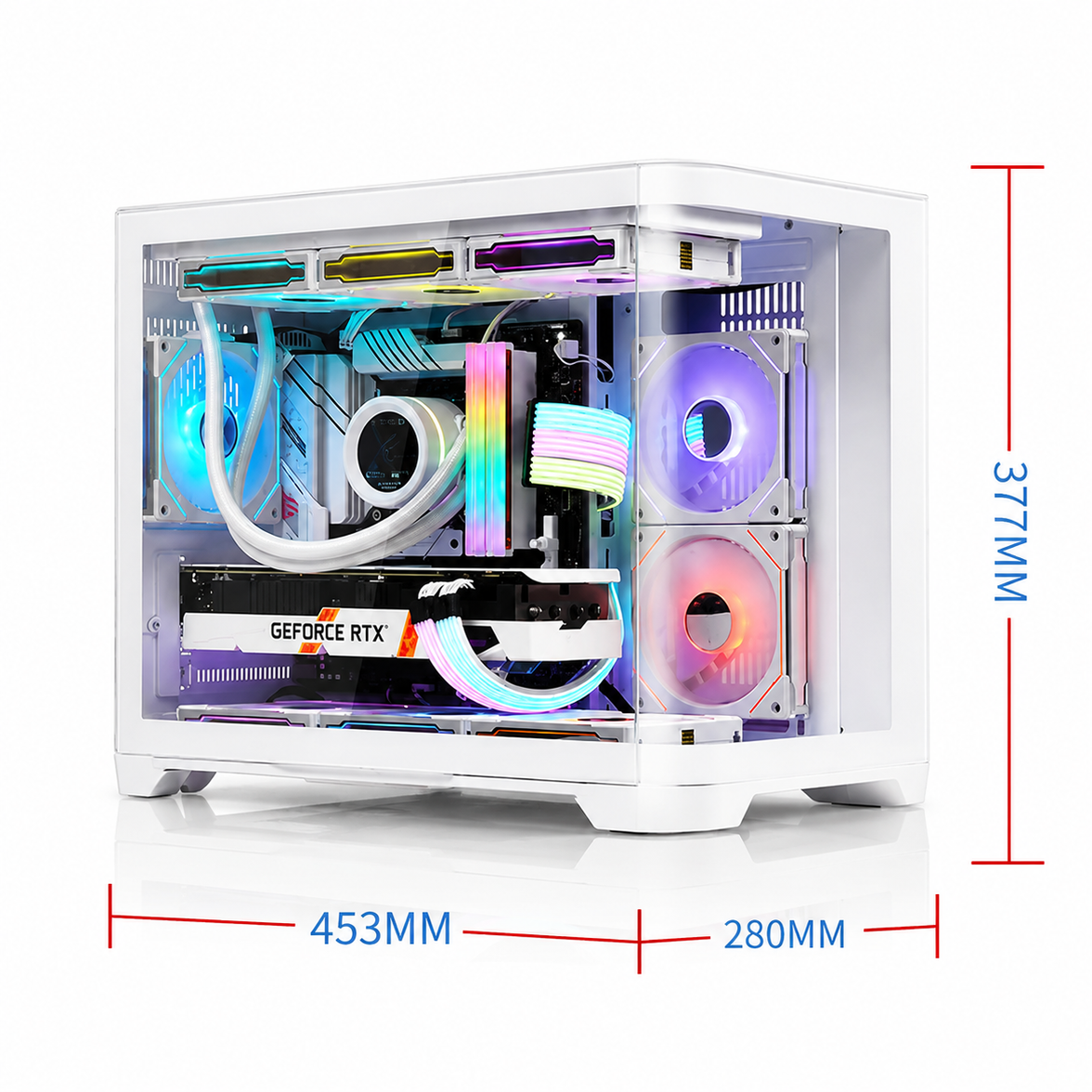 AXION Mid-Tower MATX Gaming PC Case