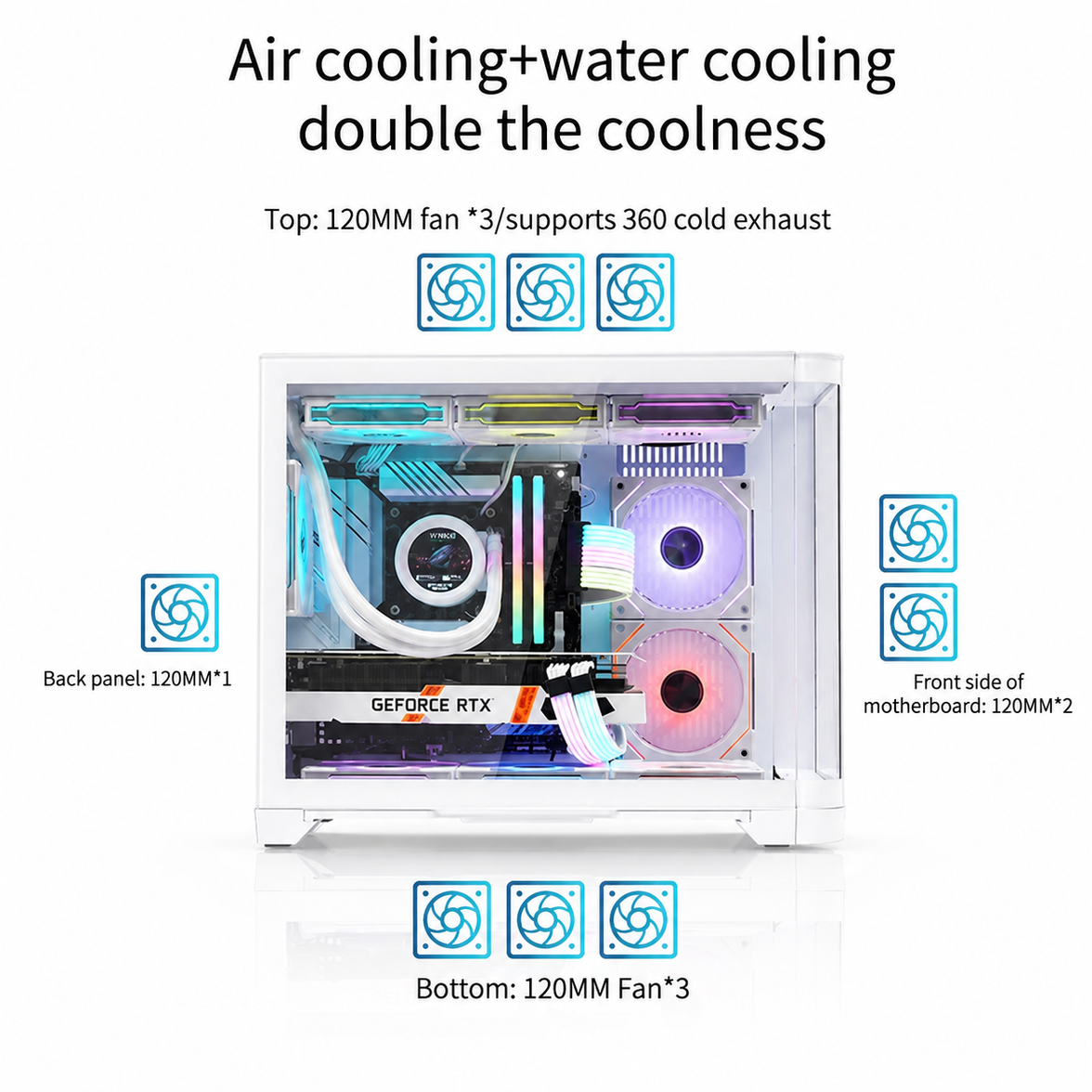 AXION Mid-Tower MATX Gaming PC Case