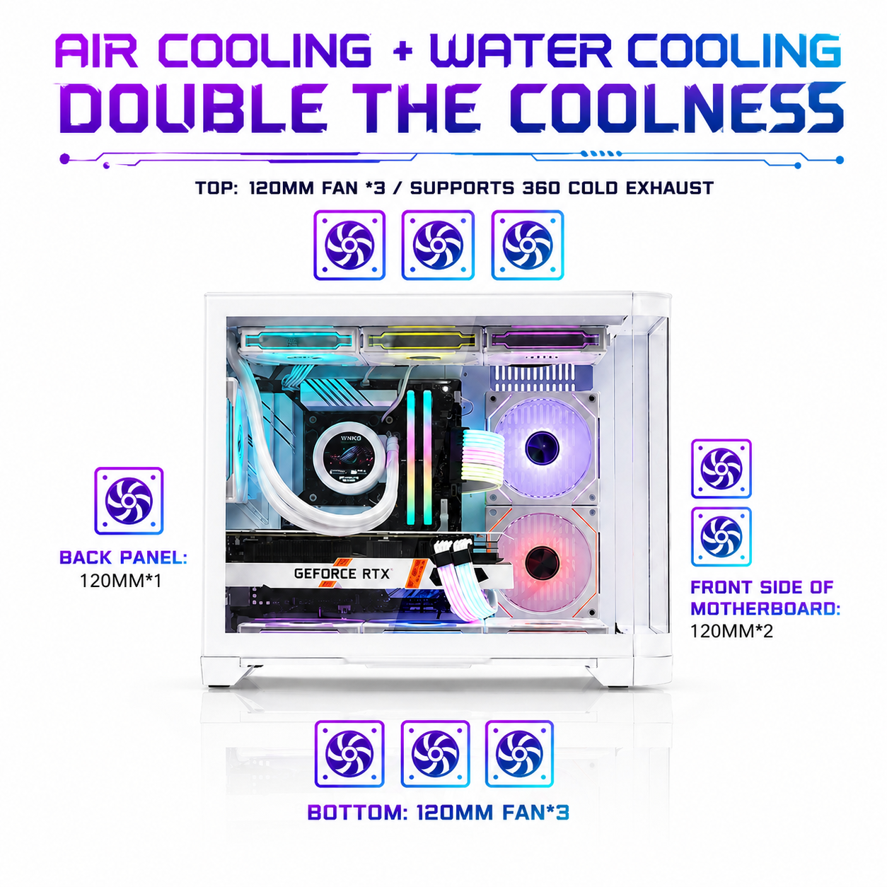 AXION Mid-Tower MATX Gaming PC Case