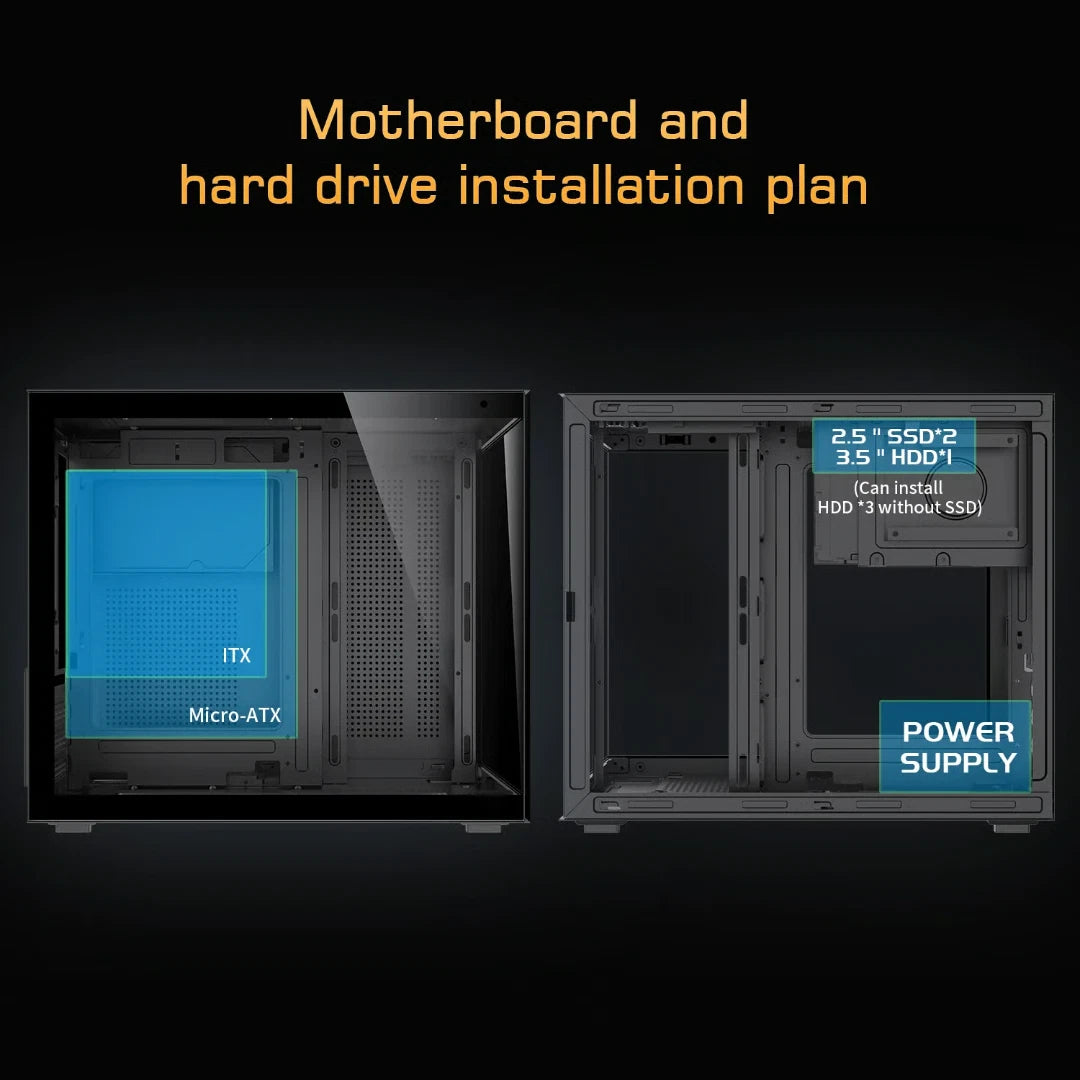 LOVINGCOOL MATX ARGB GAMING PC CASE
